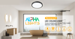 Picture of 18W LED Flush Mount Ceiling Light – 1500LM Bright 4000K Daylight White – Modern Black Round Ceiling Lamp for Bathroom, Living Room, Bedroom & Hallway