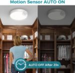 Picture of Ultra-Bright LED Motion Sensor Ceiling Light – Wireless Battery Operated, 400LM, Auto On/Off, Ideal for Bedroom, Hallway, Garage & Closet