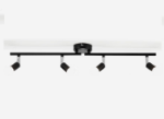 Picture of LED Ceiling Light Rotatable – 4 Way Adjustable Modern Spotlights, Matte Black, Flexible Lighting for Living Room, Bedroom & Kitchen