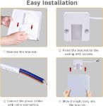 Picture of LED Bathroom Ceiling Lights – 18W, 6500K Daylight White, Ultra-Slim Modern Square for Kitchen, Living Room & Hallway