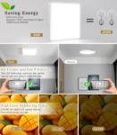 Picture of LED Bathroom Ceiling Lights – 18W, 6500K Daylight White, Ultra-Slim Modern Square for Kitchen, Living Room & Hallway