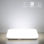 Picture of 24W LED Ceiling Light – Super Bright 2400lm, 5000K Daylight White, IP44 Waterproof, Modern Square Flush Mount for Kitchen, Office & Bedroom