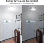 Picture of 24W LED Ceiling Light – Super Bright 2400lm, 5000K Daylight White, IP44 Waterproof, Modern Square Flush Mount for Kitchen, Office & Bedroom