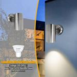 Picture of Stainless Steel Outdoor Wall Light, Modern Downlight, Waterproof IP44,, GU10 Compatible, Ideal for Garden, Patio & Porch
