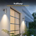 Picture of Stainless Steel Outdoor Wall Light, Modern Downlight, Waterproof IP44,, GU10 Compatible, Ideal for Garden, Patio & Porch