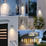 Picture of Stainless Steel Outdoor Wall Light, Modern Downlight, Waterproof IP44,, GU10 Compatible, Ideal for Garden, Patio & Porch