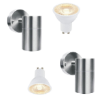 Picture of Stainless Steel Outdoor Wall Light, Modern Downlight, Waterproof IP44,, GU10 Compatible, Ideal for Garden, Patio & Porch