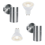 Picture of Stainless Steel Outdoor Wall Light, Modern Downlight, Waterproof IP44,, GU10 Compatible, Ideal for Garden, Patio & Porch