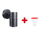 Picture of Outdoor Wall Light, Up Down Exterior Sconce, GU10 Base, IP44 Waterproof, Black Stainless Steel, Ideal for Garden, Patio & Porch
