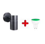 Picture of Outdoor Wall Light, Up Down Exterior Sconce, GU10 Base, IP44 Waterproof, Black Stainless Steel, Ideal for Garden, Patio & Porch
