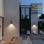 Picture of Outdoor Wall Light, Up Down Exterior Sconce, GU10 Base, IP44 Waterproof, Black Stainless Steel, Ideal for Garden, Patio & Porch