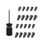 Picture of 20PCS Tyre Accessories,  Repair Screws Kit – Self-Service Tire Puncture Plug Tool Set with Storage Box for Car, Bike, Motorbike, Bicycle 