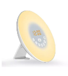 Picture of Sunrise Wake-Up Alarm Clock with Sunset Simulation – Dual Alarms, LED Bedside Night Light, USB Charging, Touch Control, Adjustable Brightness & Natural Sounds