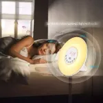 Picture of Sunrise Wake-Up Alarm Clock with Sunset Simulation – Dual Alarms, LED Bedside Night Light, USB Charging, Touch Control, Adjustable Brightness & Natural Sounds