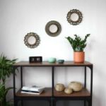 Picture of Wall Mirrors Set of 3 – Round Gold Decorative Mirrors for Living Room, Bedroom & Hallway – Shabby Chic Champagne Gold Mirror Wall Décor –  Gift for Women & Moms