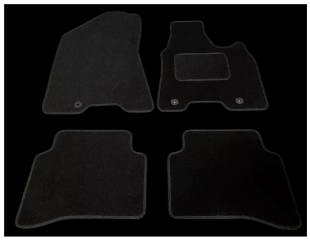 Picture of Tailored Car Floor Mats for Kia Sportage 2016 Onwards – 4PC Premium Black Carpet Set with Heelpad & Anti-Slip Backing – Custom Fit with Trim Colour Options & Fastening Clips – Made in UK