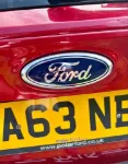 Picture of Ford Focus Mk3 Rear Badge Emblem 2011–2014 – Fits C-Max 2011–2014 | Glossy Blue Ford Logo Style Rear Trunk Badge – 14.5cm x 5.8cm