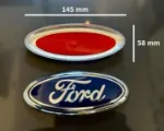 Picture of Ford Focus Mk3 Rear Badge Emblem 2011–2014 – Fits C-Max 2011–2014 | Glossy Blue Ford Logo Style Rear Trunk Badge – 14.5cm x 5.8cm