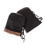 Picture of Motorcycle Handlebar Muffs Winter Gloves – Waterproof & Windproof Leather Handlebar Mitts with Fleece Lining – Universal Fit Grip Warmers for Cold Weather Riding