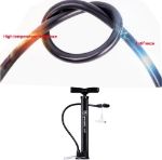 Picture of Portable Bike Floor Pump - 120PSI Auto-Switch Presta/Schrader Valve, Mini Bicycle Pump with Ball Needle & Ultra-Light Design