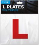 Picture of TL1000 Twin Pack Magnetic L Plates for Learner Drivers – Strong Hold, UK Legal & Weatherproof – Easy Attach/Remove L-Plates for Cars (Red, Pack of 2)