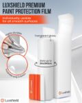 Picture of Luxshield Premium Paint Protection Film (12x100cm) – Clear Self-Adhesive Vinyl Wrap for Cars, Motorcycles & Bikes – Heavy Duty Scratch & UV Resistant Guard – German-Made Auto Body Shield