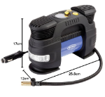 Picture of Ring RAC820 Heavy-Duty 12V Tyre Inflator – 180W Portable Air Compressor for Cars, 4x4, Caravans & Bikes – Fast Inflation, Auto Stop, Digital Gauge, LED Light & Storage Case 