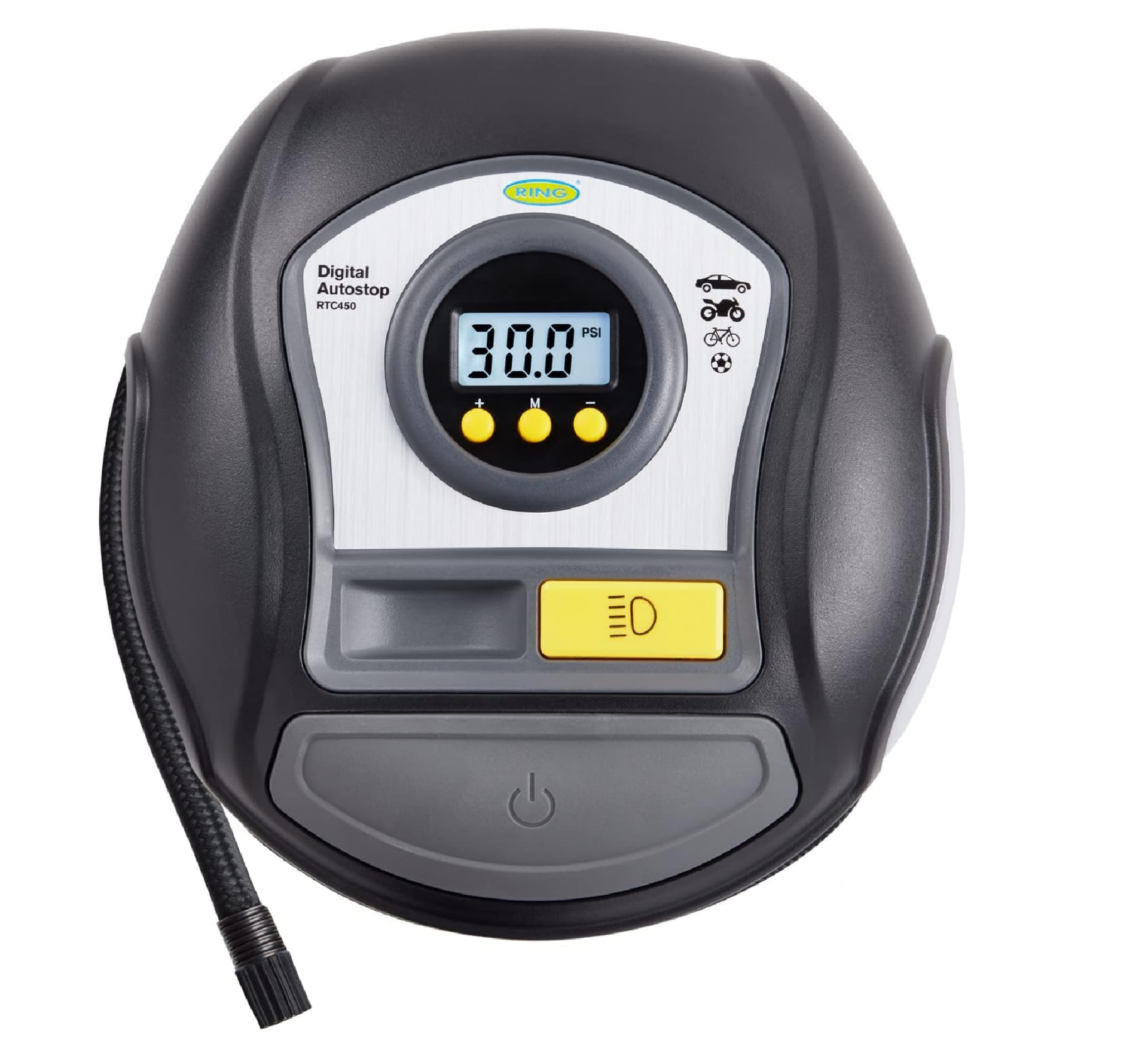 Ring RAC820 12V Heavy-Duty Tyre Inflator – 180W Fast Air Compressor for ...