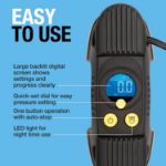 Picture of Ring RAC820 Heavy-Duty 12V Tyre Inflator – 180W Portable Air Compressor for Cars, 4x4, Caravans & Bikes – Fast Inflation, Auto Stop, Digital Gauge, LED Light & Storage Case 