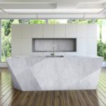 Picture of Marble Sticky Back Plastic Roll 40cm x 10m - Granite White Grey Self Adhesive Vinyl Wrap 