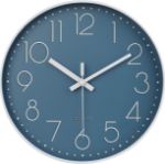 Picture of 12-Inch Silent Wall Clock – Non-Ticking Quartz Movement, Modern Round Decorative Clock for Home, Office, Bedroom – Battery Operated