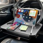 Picture of 2-in-1 Car Steering Wheel Tray & Seat Gap Organizer – Car Laptop Desk & Food Tray Table 