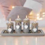 Picture of  Rustic Tealight Holders for Home Decor, Table Centerpiece, Living Room, Bedroom, Wedding, Christmas Gift
