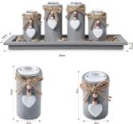 Picture of  Rustic Tealight Holders for Home Decor, Table Centerpiece, Living Room, Bedroom, Wedding, Christmas Gift