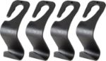 Picture of 4 Pcs Car Headrest Hooks for Car Seats – Purse Hooks for Car, Bag Holder, Back Seat Organizer for Handbags, Coats, Groceries – Universal Car Accessories for Women & Men
