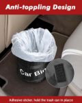 Picture of Car Bin with 5 Garbage Bags – Foldable, Water-Resistant Auto Trash Bag for Car, SUV, Truck, and RV – Car Trash Can for Litter Storage and Collection