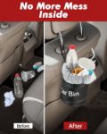 Picture of Car Bin with 5 Garbage Bags – Foldable, Water-Resistant Auto Trash Bag for Car, SUV, Truck, and RV – Car Trash Can for Litter Storage and Collection