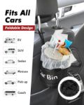 Picture of Car Bin with 5 Garbage Bags – Foldable, Water-Resistant Auto Trash Bag for Car, SUV, Truck, and RV – Car Trash Can for Litter Storage and Collection