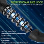 Picture of Heavy Duty Bike Lock Chain, 5-Digit Resettable Code, 830mm Anti-Theft Security Lock – Purple