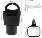 Picture of 2 Pcs Car Sauce Holder with Fry Cup – Universal Dip Clip for Car Interior Accessories