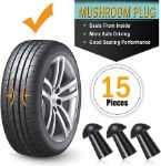 Picture of 21 Pcs Tubeless Tire Repair Kit with Mushroom Plugs – Universal Puncture Repair Tool for Cars, Motorcycles, Trucks, and ATVs