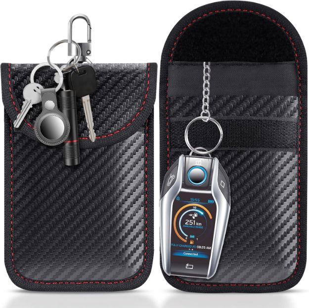 Picture of Key Pouch – RFID & Signal Blocking Bag for Keyless Car Security (Pack of 2)