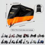 Picture of Maizjok Waterproof Motorcycle Cover – Heavy Duty 210D Outdoor All-Weather Motorbike Protection