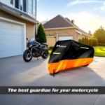 Picture of Maizjok Waterproof Motorcycle Cover – Heavy Duty 210D Outdoor All-Weather Motorbike Protection