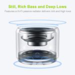 Picture of EWA A106 Pro Mini Bluetooth Speaker, IP67 Waterproof Portable Wireless Speaker with Bass Radiator, Travel Case – Loud Sound for Outdoor, Shower, Car, Bike – Black