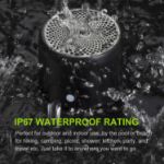 Picture of EWA A106 Pro Mini Bluetooth Speaker, IP67 Waterproof Portable Wireless Speaker with Bass Radiator, Travel Case – Loud Sound for Outdoor, Shower, Car, Bike – Black