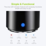 Picture of EWA A106 Pro Mini Bluetooth Speaker, IP67 Waterproof Portable Wireless Speaker with Bass Radiator, Travel Case – Loud Sound for Outdoor, Shower, Car, Bike – Black