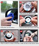 Picture of Blind Spot Mirrors for Cars – 360° Rotatable Waterproof Convex Rear View Mirror by BeskooHome, 2 Pack for Cars, SUVs, Trucks & Vans