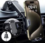 Picture of 2025 VANMASS Car Phone Holder – Universal Suction & Clip Mount for Dashboard, Windscreen & Vent | Military-Grade Mobile Cradle for iPhone & Samsung