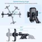 Picture of 2025 VANMASS Car Phone Holder – Universal Suction & Clip Mount for Dashboard, Windscreen & Vent | Military-Grade Mobile Cradle for iPhone & Samsung